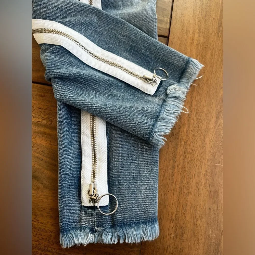 PISTOLA Women's Blue Jeans with White Stripe! Size 25